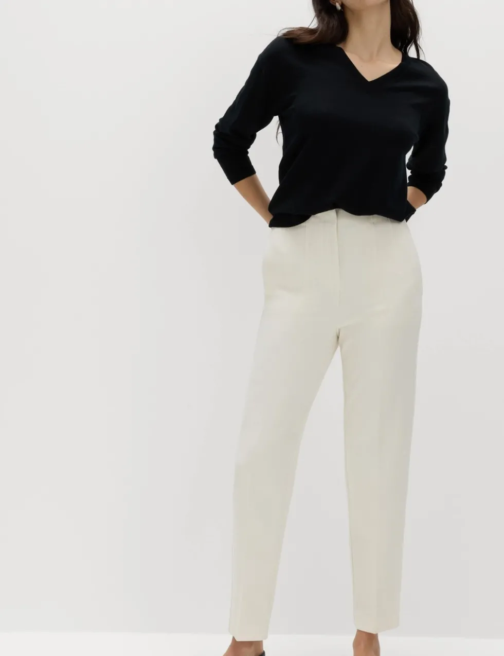 Tapered Ankle Grazer Trousers
