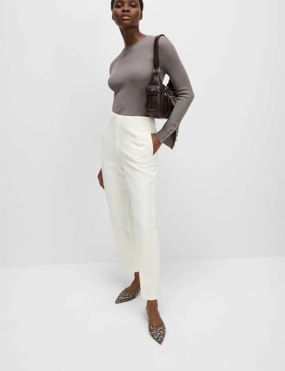 Tapered Ankle Grazer Trousers