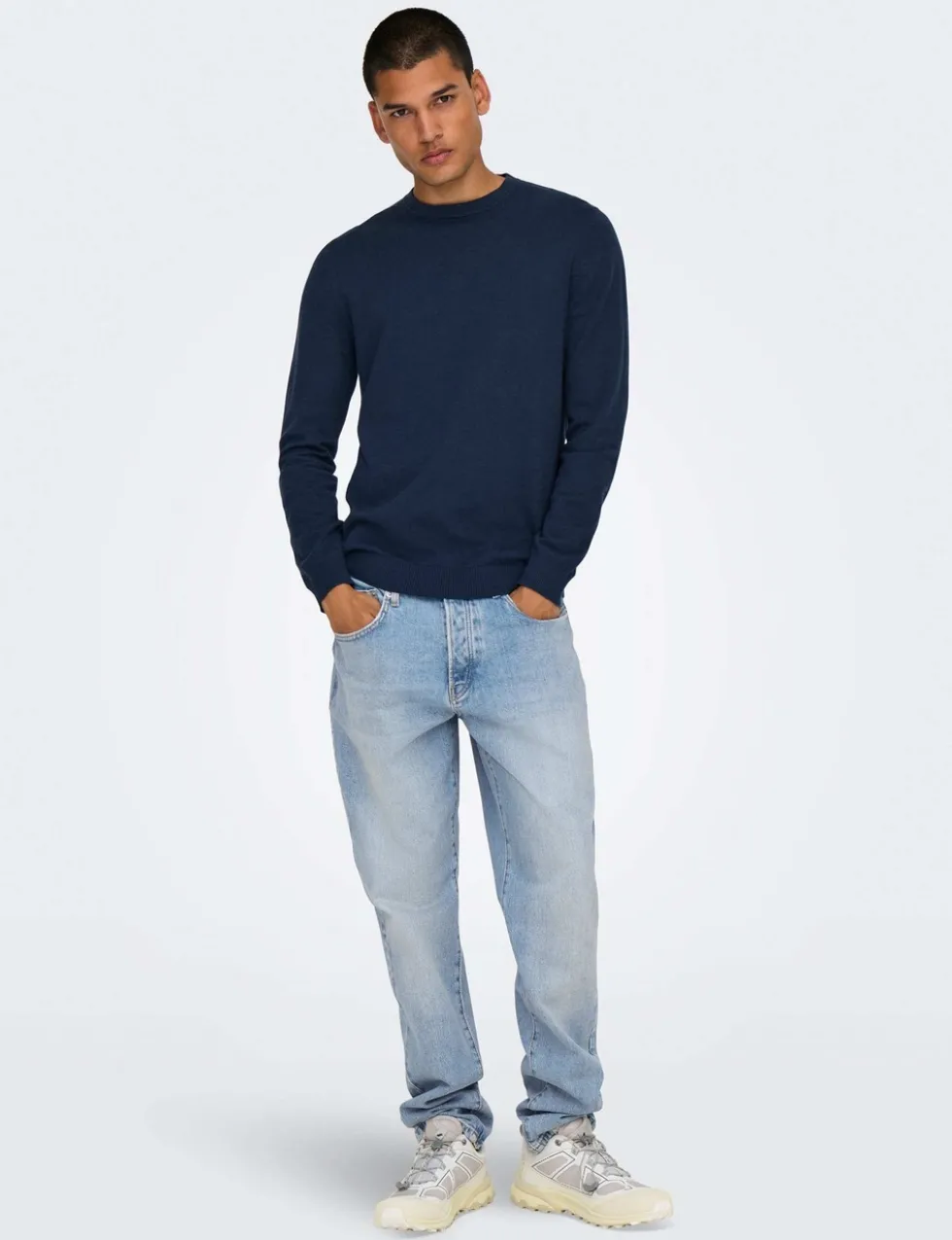 Tapered Fit 5 Pocket Jeans