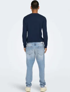 Tapered Fit 5 Pocket Jeans