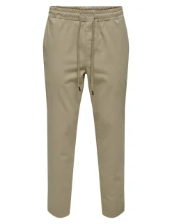 Tapered Fit Elasticated Waist Stretch Trousers