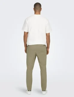 Tapered Fit Elasticated Waist Stretch Trousers