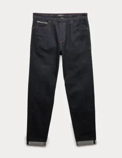 Tapered Fit Japanese Selvedge Stretch Jeans