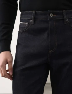 Tapered Fit Japanese Selvedge Stretch Jeans