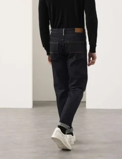 Tapered Fit Japanese Selvedge Stretch Jeans