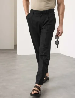 Tapered Fit Lyocell Rich Trousers