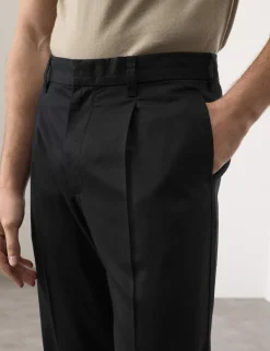 Tapered Fit Lyocell Rich Trousers