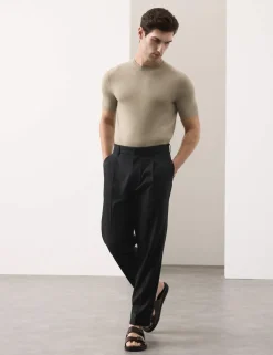 Tapered Fit Lyocell Rich Trousers