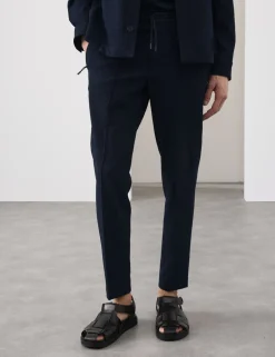 Tapered Fit Seersucker Joggers