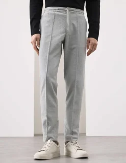 Tapered Fit Seersucker Joggers