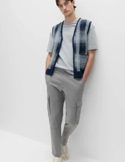 Tapered Fit Stretch Cargo Trousers