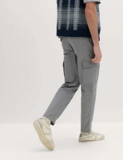 Tapered Fit Stretch Cargo Trousers