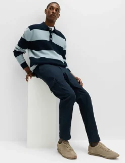 Tapered Fit Stretch Cargo Trousers