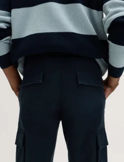 Tapered Fit Stretch Cargo Trousers