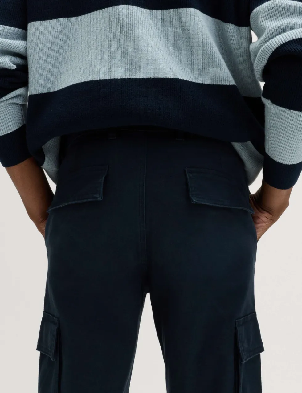 Tapered Fit Stretch Cargo Trousers