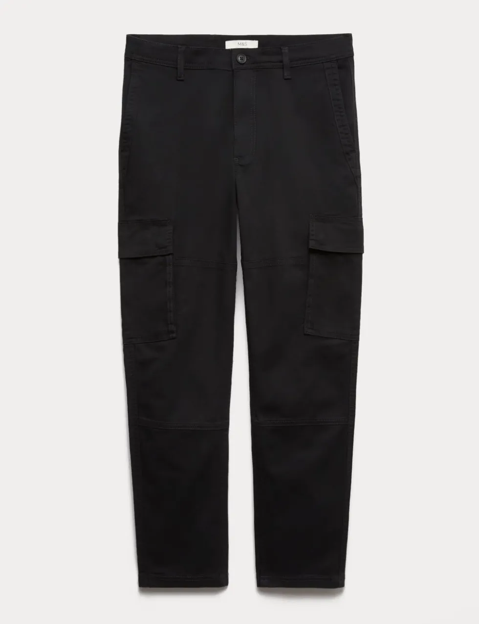 Tapered Fit Stretch Cargo Trousers