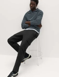 Tapered Fit Stretch Cargo Trousers