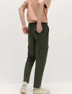 Tapered Fit Stretch Cargo Trousers