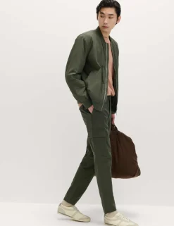 Tapered Fit Stretch Cargo Trousers