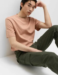 Tapered Fit Stretch Cargo Trousers