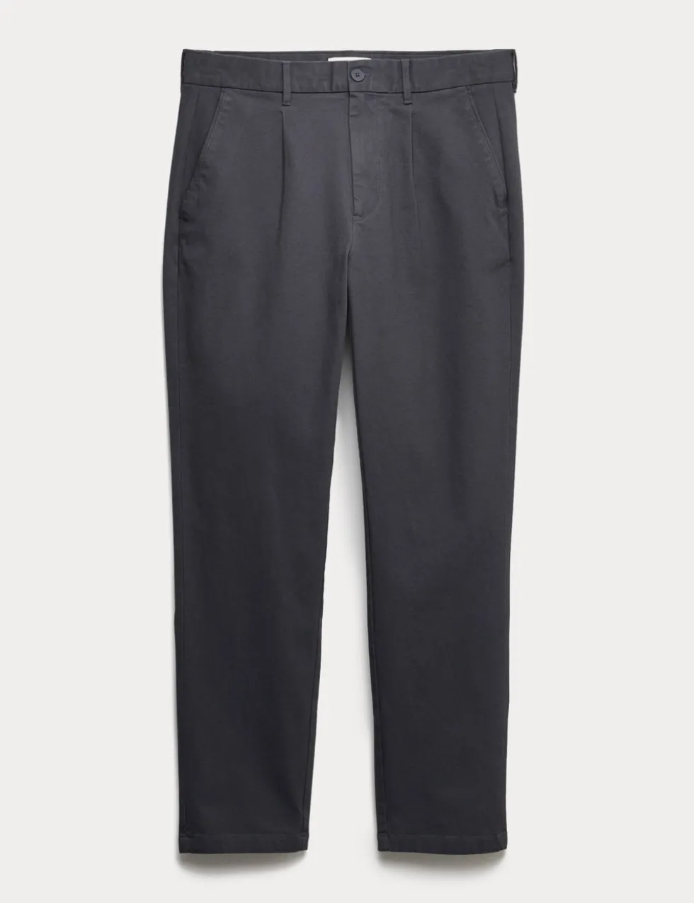 Tapered Fit Textured Dobby Pleat Front Chinos