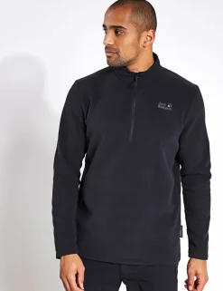 Taunus Half Zip Funnel Neck Fleece Sweatshirt