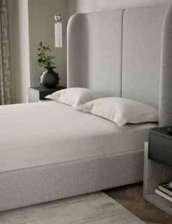 500TC Cotton Sateen Deep Fitted Sheet