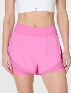 Tempo Run Layered Running Shorts