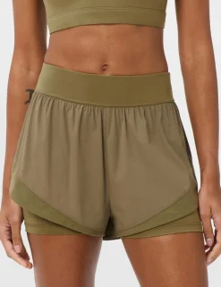 Tempo Run Layered Running Shorts