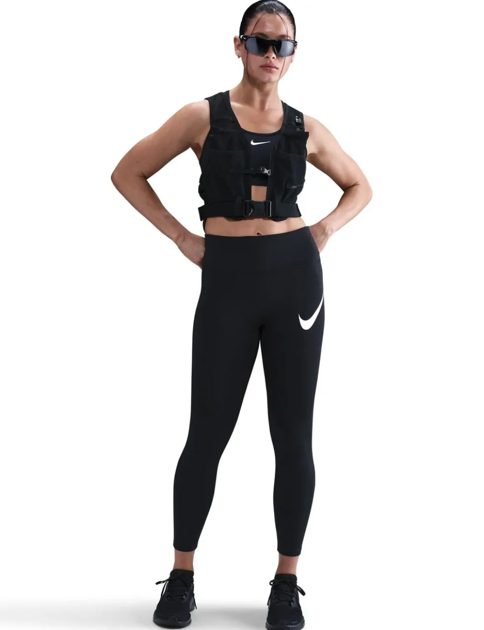 Tempo Swoosh Run High Waisted 7/8 Leggings