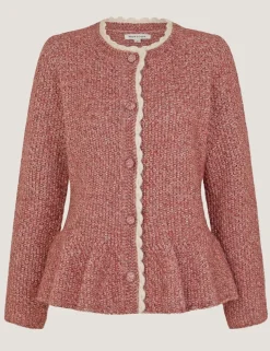 Textured Button Front Cardigan