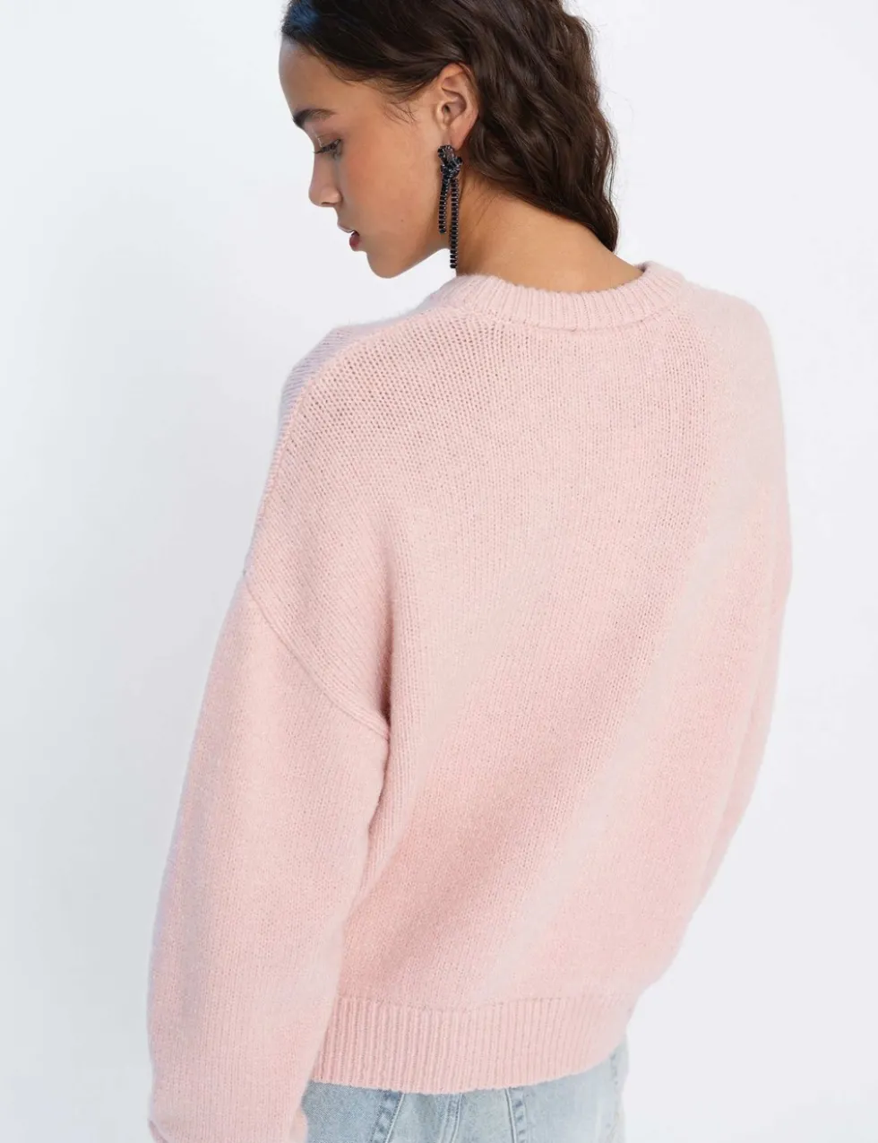 Textured Crew Neck Jumper