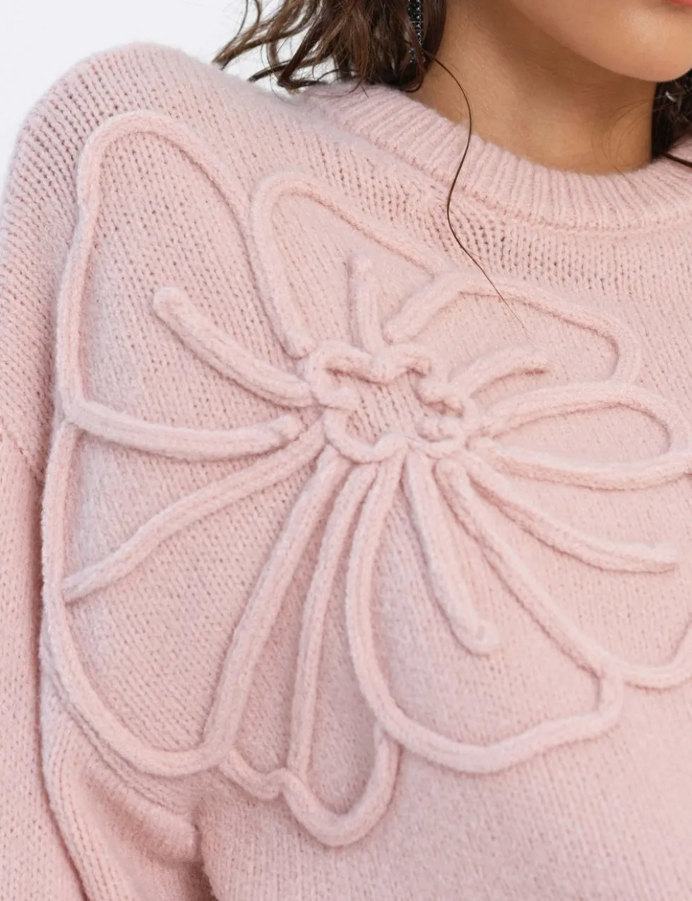 Textured Crew Neck Jumper