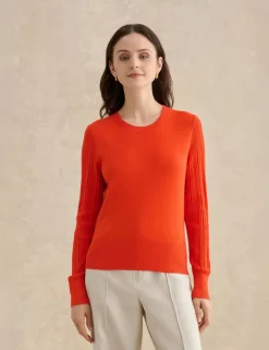 Textured Crew Neck Jumper