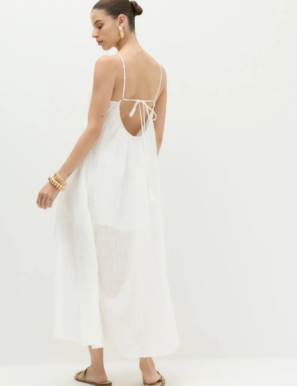 Textured Dobby Maxi Beach Dress