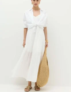 Textured Dobby Maxi Beach Dress