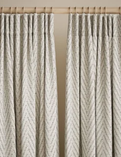 Textured Herringbone Eyelet Curtains