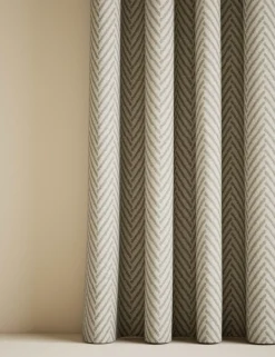 Textured Herringbone Eyelet Curtains