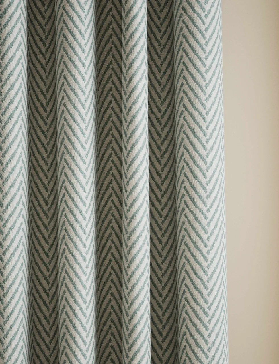 Textured Herringbone Eyelet Curtains