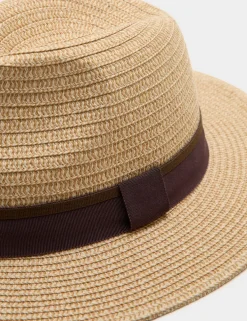 Textured Packable Broad Brim Hat