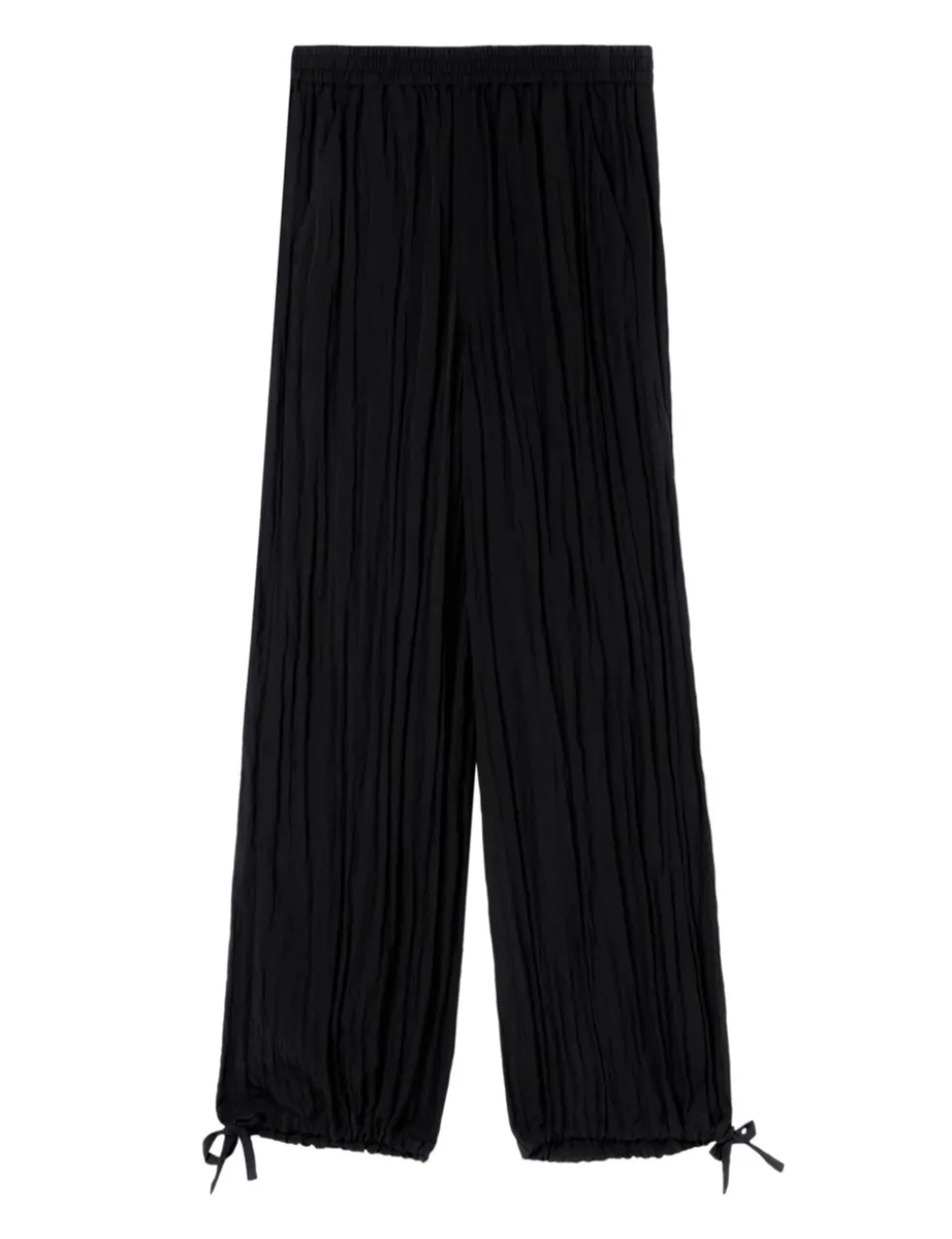 Textured Relaxed Cuffed Trousers