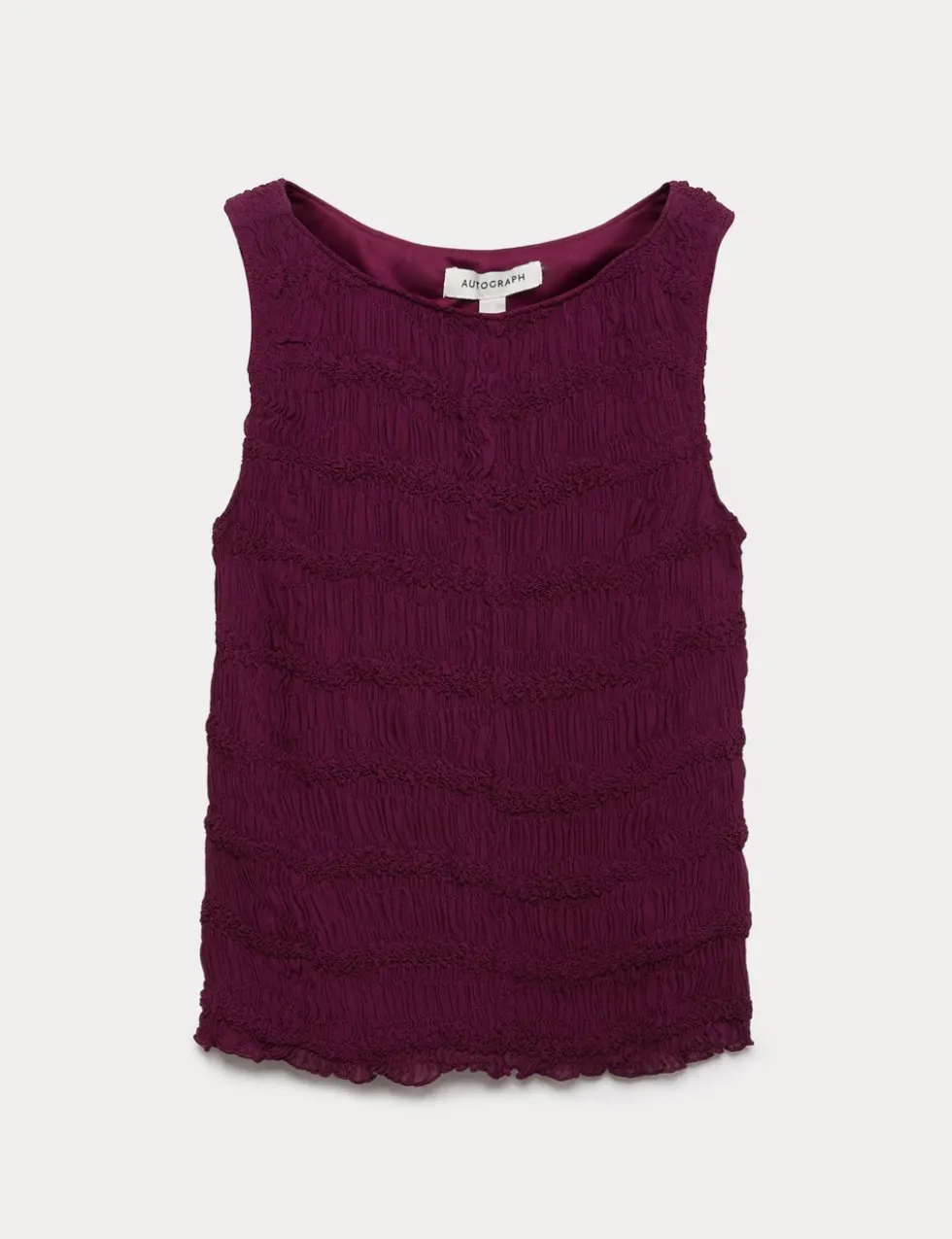 Textured Smocked Vest Top