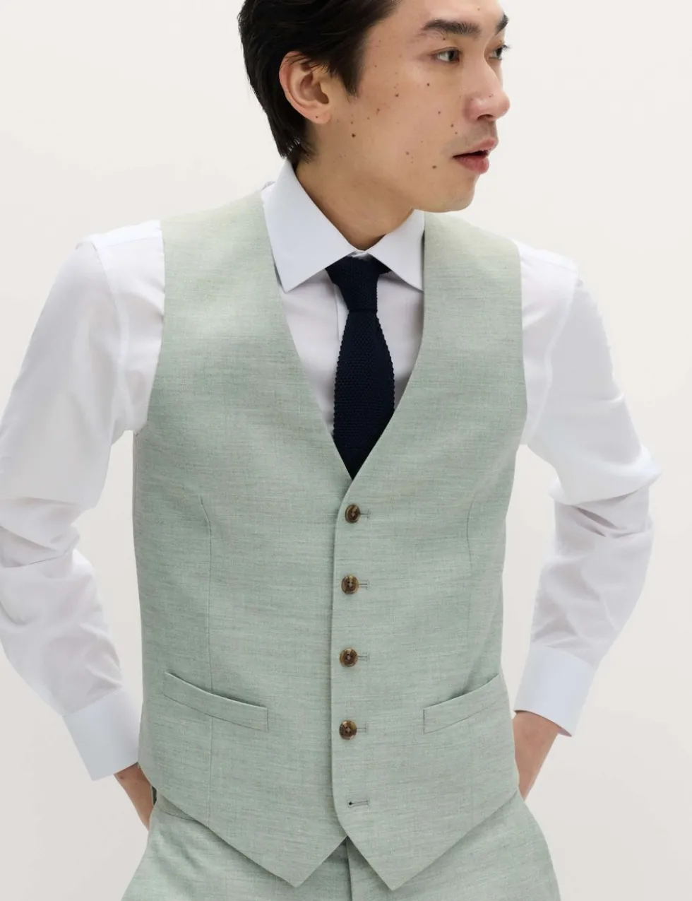 Textured Stretch Waistcoat
