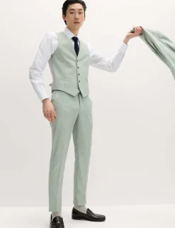 Textured Stretch Waistcoat