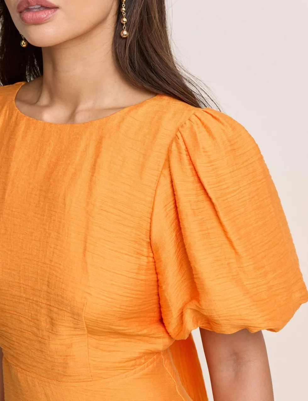 Textured Tie Waist Midi Skater Dress