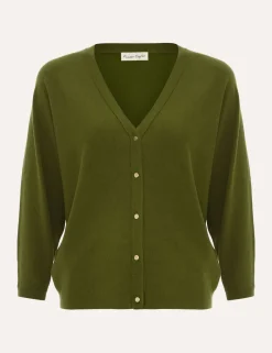 Textured V-Neck Cardigan