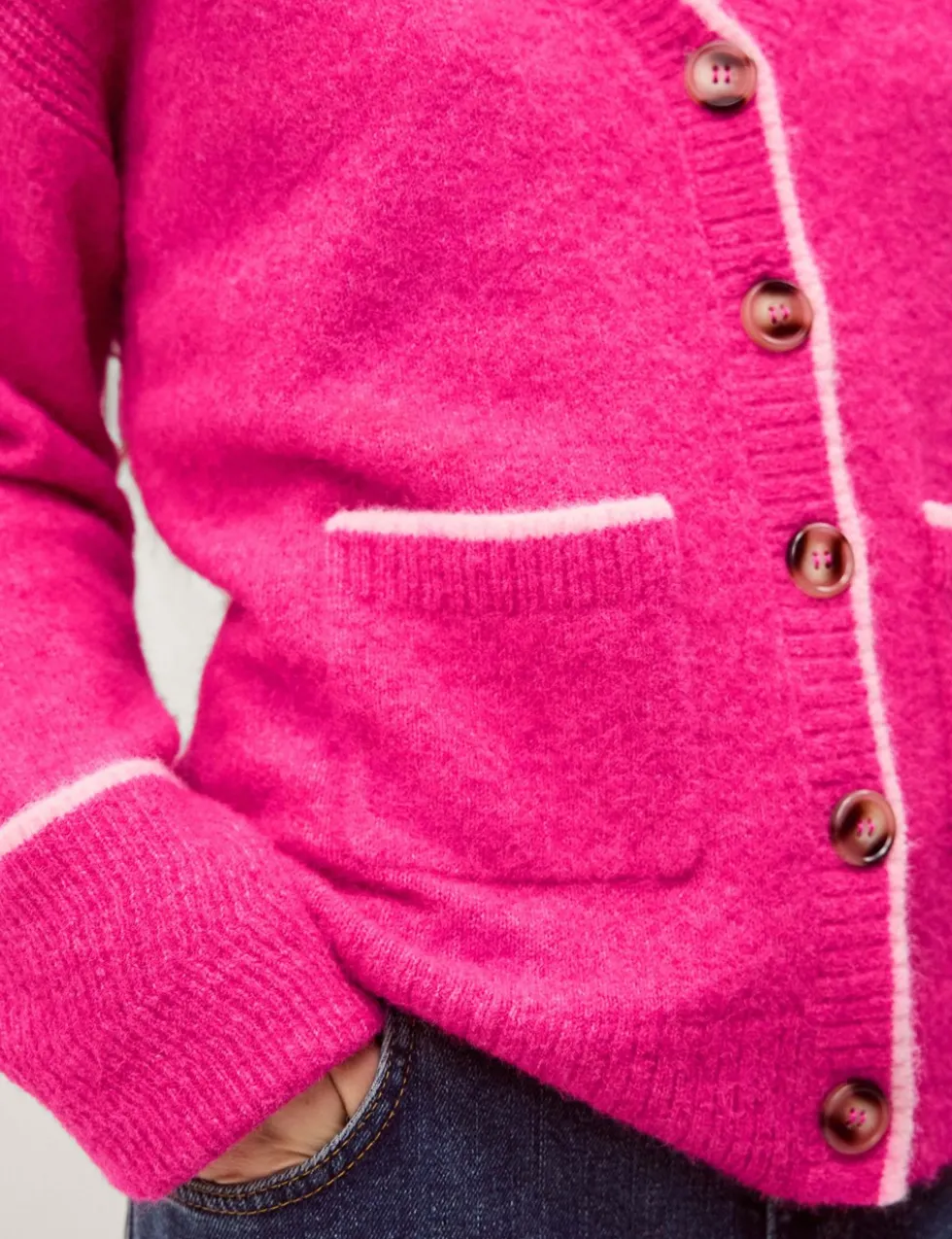 Textured V-Neck Cardigan