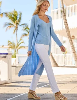 Textured V-Neck Knitted Vest Top