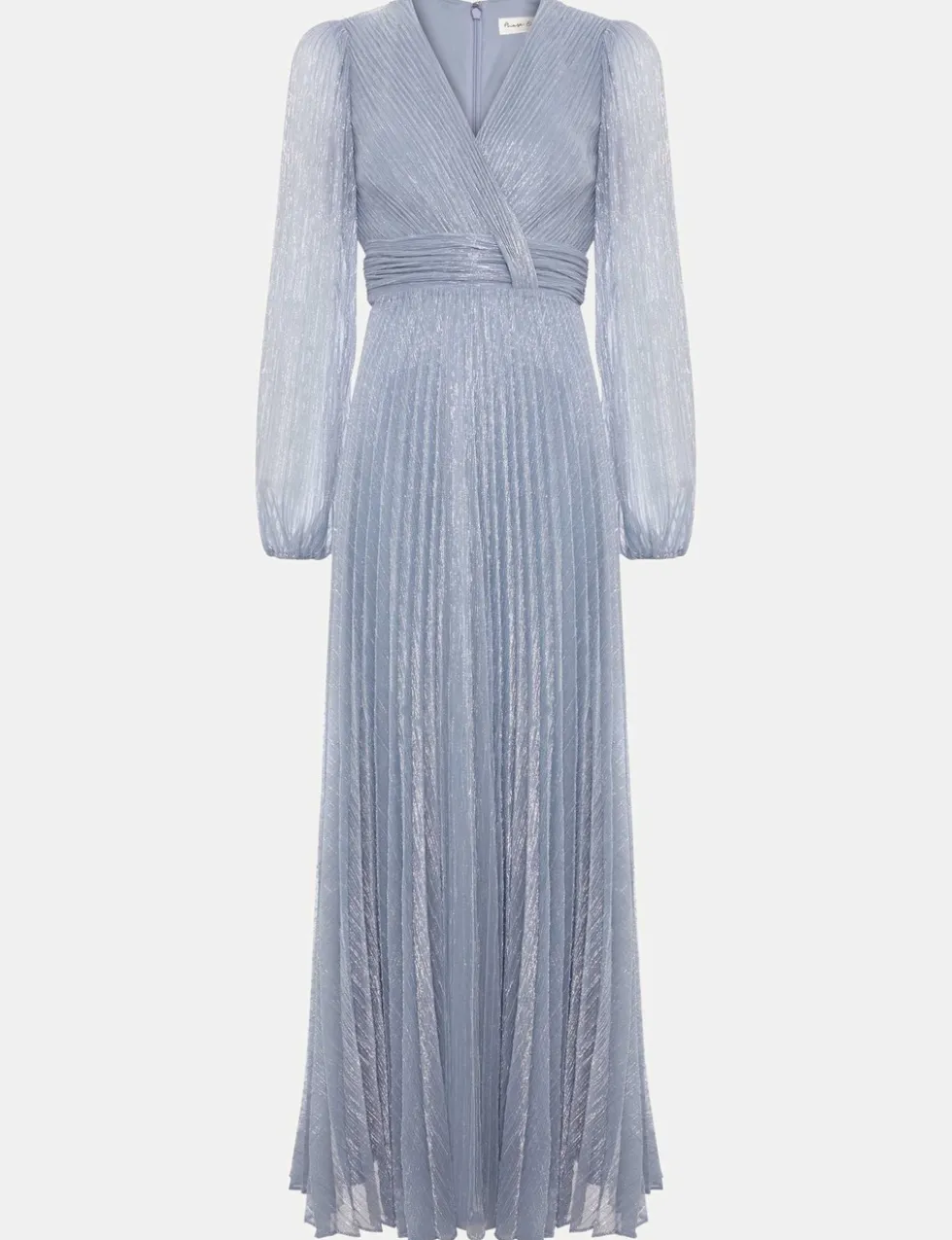 Textured V-Neck Midi Waisted Dress