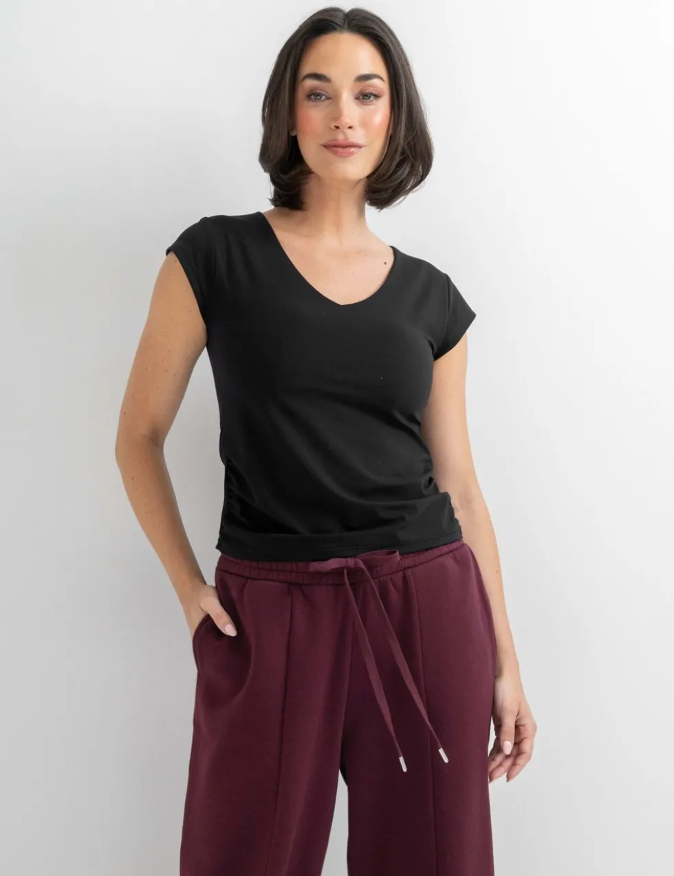 The Buttery Soft V-Neck Non wired T-Shirt
